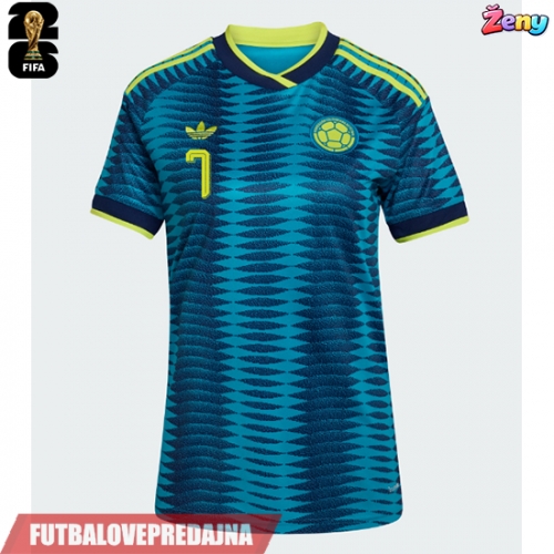 Lacne Ženy Futbalové dres Kolumbia Luis Diaz #7 MS 2026 Krátky Rukáv - Preč